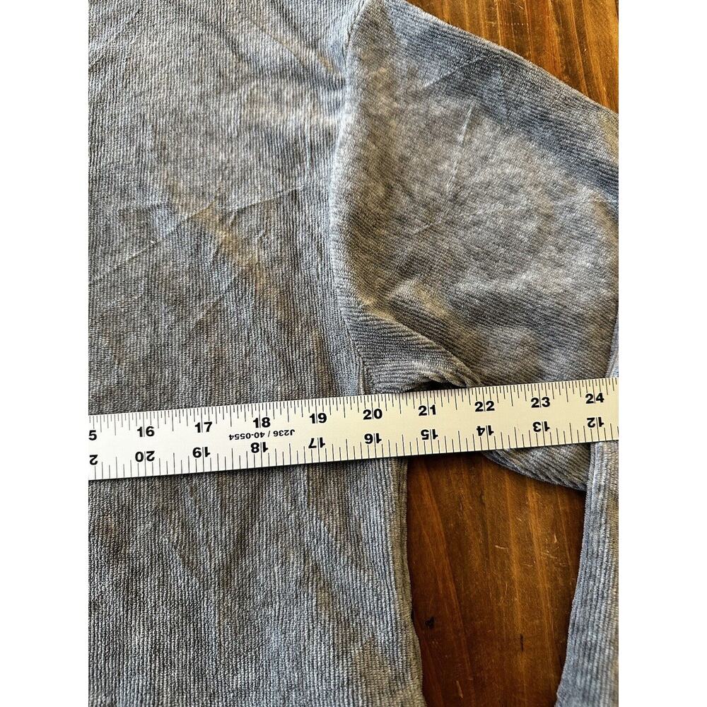 Zara Womens Cropped Sweater Knit Gray Pullover Ribbed Size Small - Picture 7 of 9
